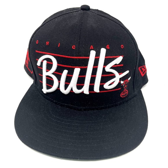Chicago Bulls New Era Snapback Hat Black / White / Red‎ One Size - Picture 2 of 5